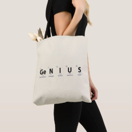 'Genie' Periodensystem - Sanftes Elfenbein Minimal Tasche