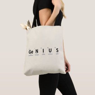 'Genie' Periodensystem - Sanftes Elfenbein Minimal Tasche