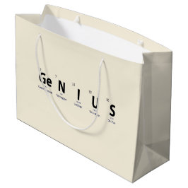 "Genie"-Periodensystem - Warmes Elfenbein - Akadem Große Geschenktüte