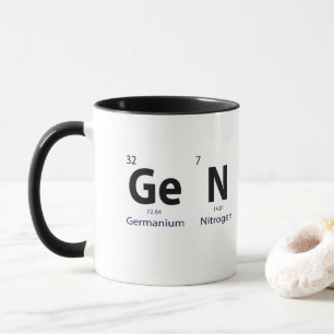 'Genie' Periodensystem Wissenschaft Humor Bildung Tasse