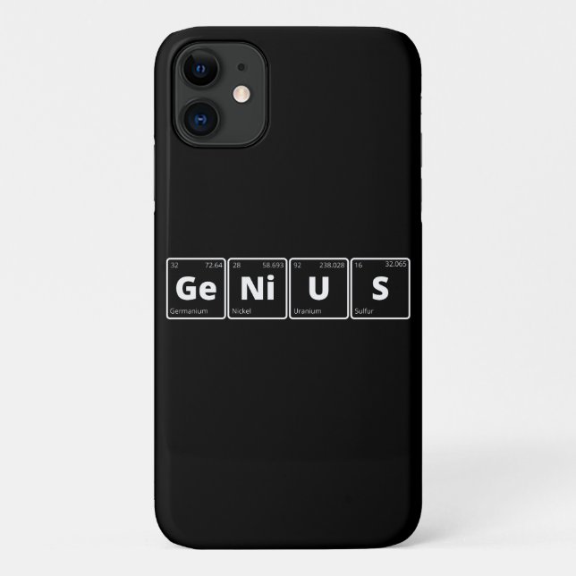 Genie - Periodische Tabelle Case-Mate iPhone Hülle (Rückseite)