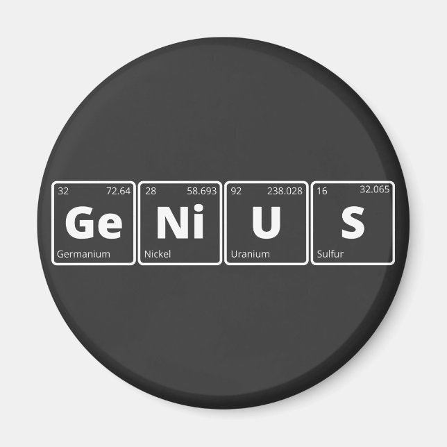 Genie - Periodische Tabelle Magnet (Vorne)
