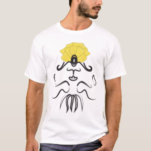 Genie Petal Hat Line Art T - Shirt