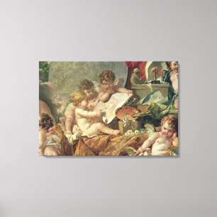 Genie, welches die Künste, 1761 unterrichtet Leinwanddruck