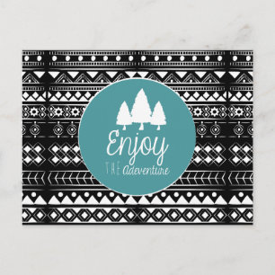 Genieße Das Abenteuer Boho Postkarte