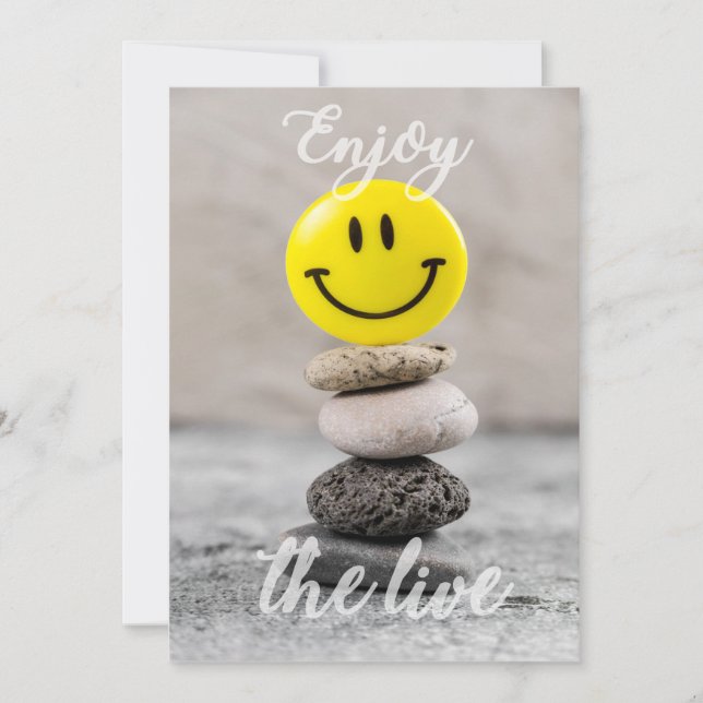 Genieße das Leben! Feiertagskarte (Vorderseite)