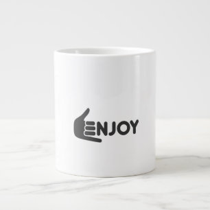Genieße den Moment • Reine Freude • Genieße jeden  Jumbo-Tasse