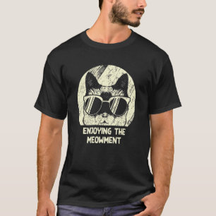Genießen des Schnurrens Katze Hobby Kätzchen Zei T-Shirt