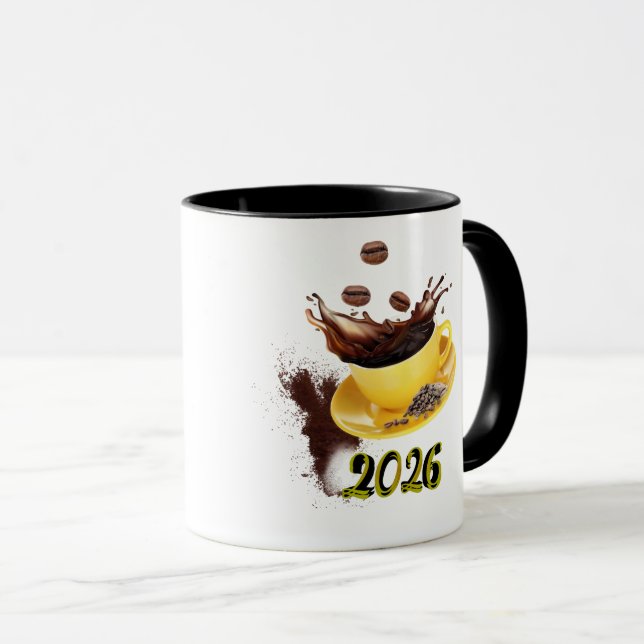 Genießen Sie authentischen Kaffee Tasse (VorderseiteRechts)