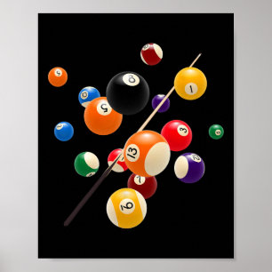 Genießen Sie Coole Billard Billard Game Novelty Gr Poster
