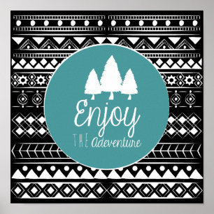 Genießen Sie das Abenteuer Boho Poster