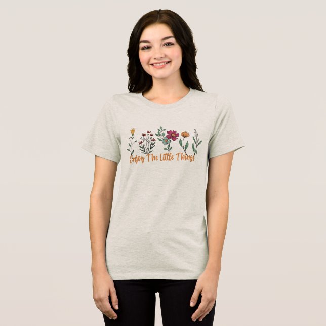 Genießen Sie das Kleine Vintag Tri-Blend Shirt (Vorderseite voll)
