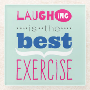 Genießen Sie das Leben Glasuntersetzer