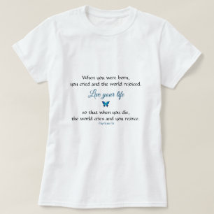 Genießen Sie das Leben, Inspirierend Indizienquot T-Shirt