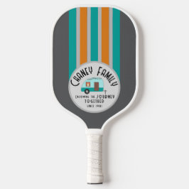 Genießen Sie das Leben zusammen Retro Camper Pickleball Schläger