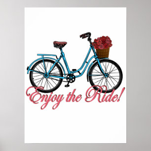 Genießen Sie das Niedliche Fahrrad Poster