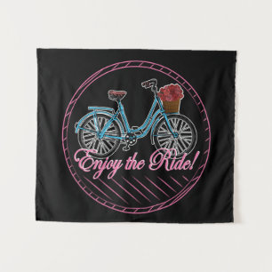 Genießen Sie das Niedliche Fahrrad Wandteppich