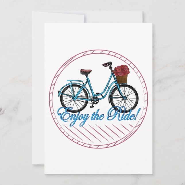 Genießen Sie das Ride Blue Bicycle (Vorderseite)