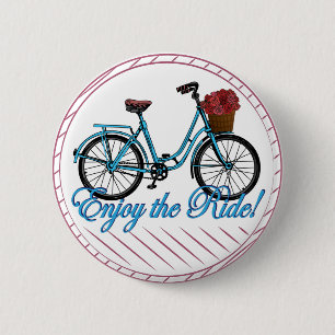 Genießen Sie das Ride Blue Bicycle Button