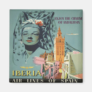 Genießen Sie den Charme Andalusiens, Spanien, Vint Magnet