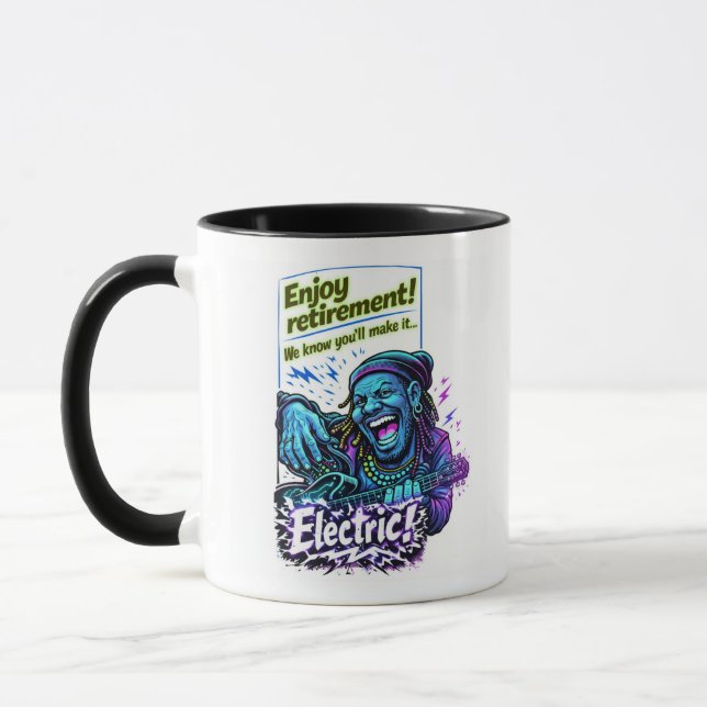 Genießen Sie den elektrischen Ruhestand! Tasse (Links)