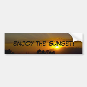 Genießen Sie den Sonnenuntergang II Autoaufkleber