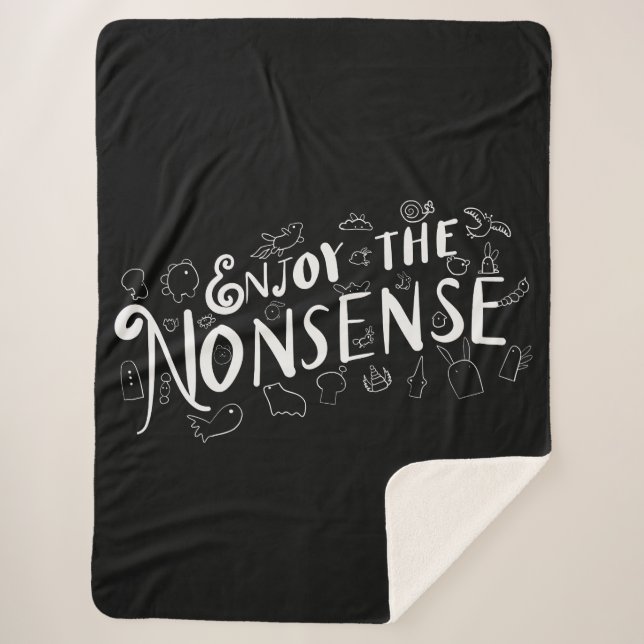 Genießen Sie den Unsinn Sherpadecke (Vorderseite)