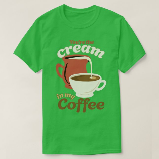 Genießen Sie den Vintagen Morgenkaffee T-Shirt (Design vorne)