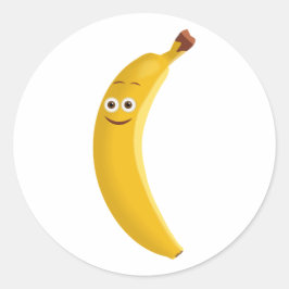 Genießen Sie die Banana Runder Aufkleber