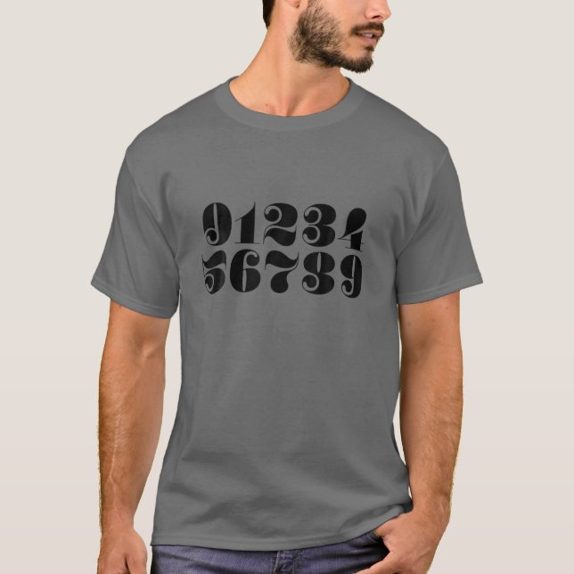 Genießen Sie die englischen Nummern der neuen graf T-Shirt (Vorderseite)