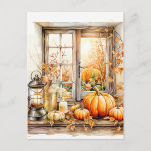 Genießen Sie die Farben des Herbstes Froher Herb Postkarte