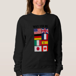 Genießen Sie die Flags von Reisenden warten auf mi Sweatshirt