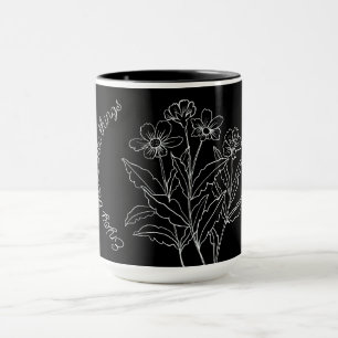 Genießen Sie die Kleinen Dinge Blume Tasse