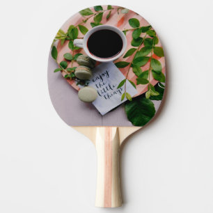 Genießen Sie die kleinen Dinge Coffee Cookies Ruhe Tischtennis Schläger