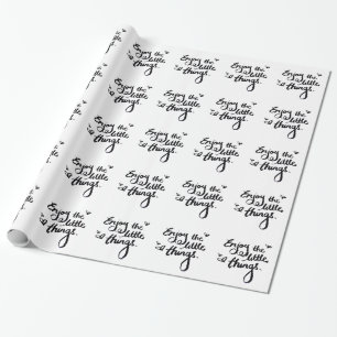 Genießen Sie die Kleinigkeiten - Geschenkpapier