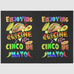 Genießen Sie die Küche im Cinco de Mayo Seidenpapier