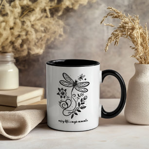 Genießen Sie die magischen Momente des Lebens Kaffeetasse