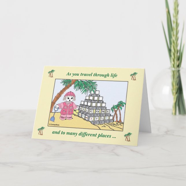 GENIESSEN SIE DIE REISE UND DIE REISE ... Card Karte (Vorderseite)