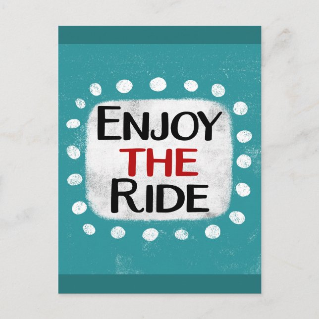 Genießen Sie die Ride Postkarte (Vorderseite)