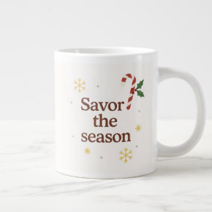 Genießen Sie die Saison Lebkuchen-Weihnachtstass Jumbo-Tasse