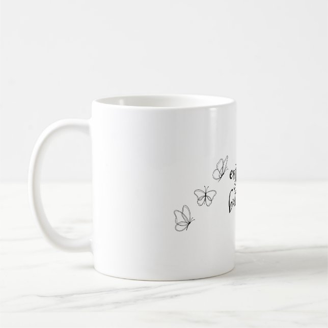 genießen Sie die Schmetterlinge-Tasse Kaffeetasse (Links)
