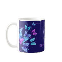 genießen Sie die Schmetterlinge-Tasse