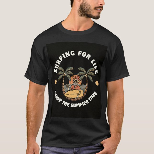 Genießen Sie die Sommerzeit" Aquarell Traum T - Sh T-Shirt (Vorderseite)