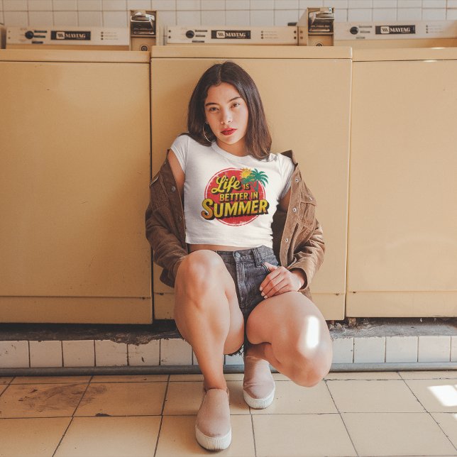 Genießen Sie die Sonne: Im Sommer ist das Leben be T-Shirt (Von Creator hochgeladen)