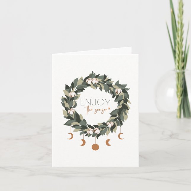 Genießen Sie die Weihnachtskarte der Saison Karte (Vorderseite)