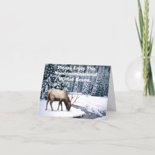 Genießen Sie diese nicht konfessionelle Winterland Karte