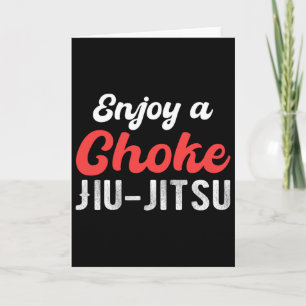 Genießen Sie eine Choke Jiu Jitsu Judo Boxen Muay Karte