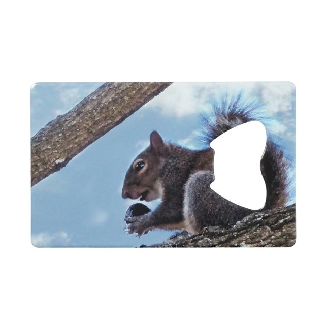 Genießen Sie eine Nut Geldbeutel Flaschenöffner (Vorderseite (Horizontal))