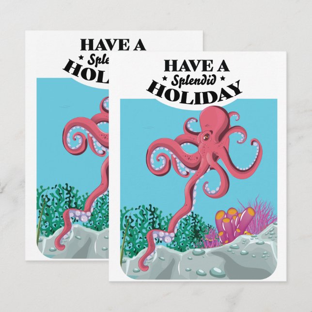 Genießen Sie einen herrlichen Tintenfisch (Vorne/Hinten)