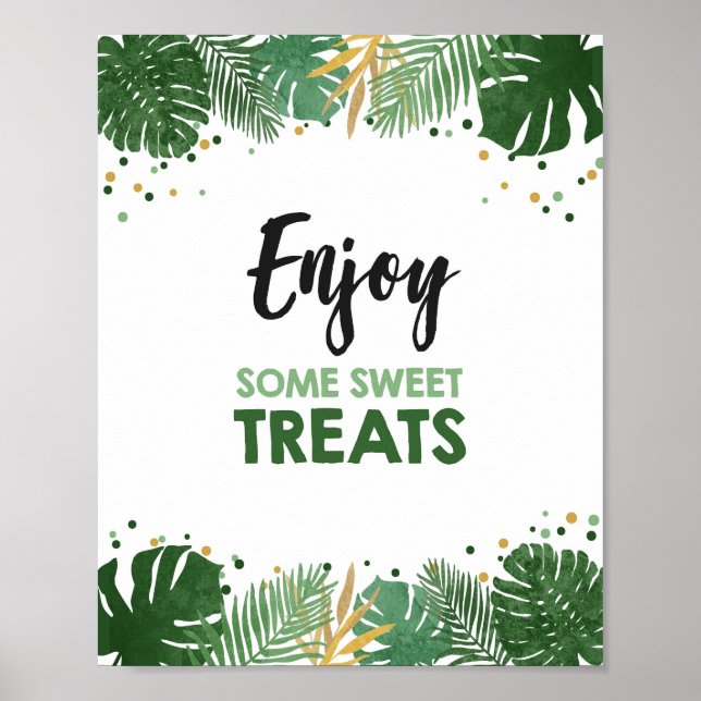 Genießen Sie einige süße Leckereien Tropical Safar Poster (Vorne)